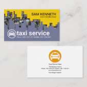 ダウンタウンラッシュアワーシティクラウドタクシードライバー 名刺 (正面/裏面)