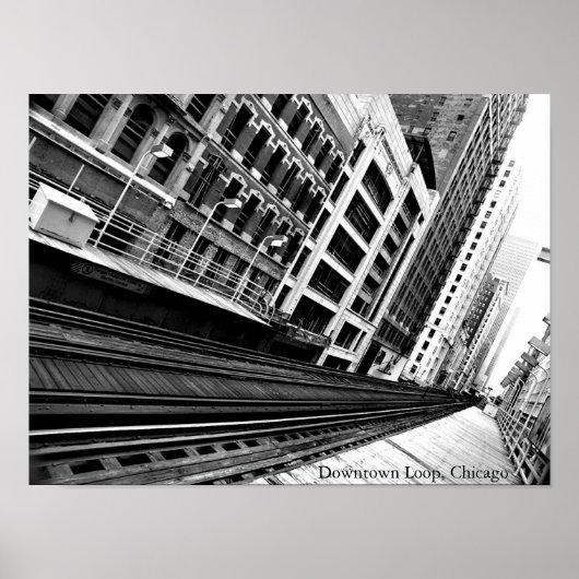 ダウンタウンループ，シカゴ ポスター (正面)