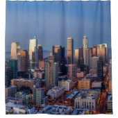 ダウンタウンロサンゼルススカイライン シャワーカーテン (正面)