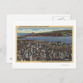 ダウンタウン全体の空中線 ポストカード (正面/裏面)