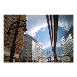 ダウンタウン反射 フォトプリント           