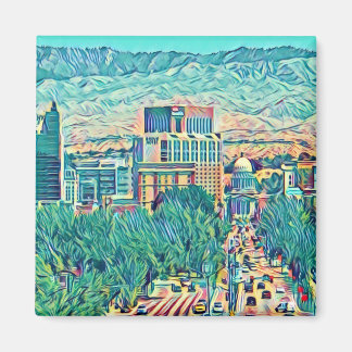 ダウンタウン芸術的ボイズアイダホ マグネット