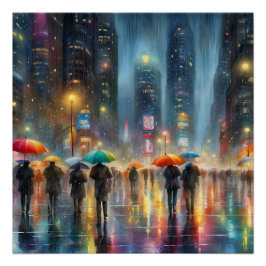 ダウンタウン降雨 ポスター