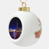 ダウンタウン・トロント・カナダの夜景 セラミックボールオーナメント (右)