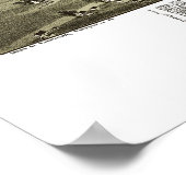 ダウンタウン， PAパノラママップ – 1893 ポスター (角)