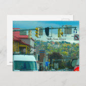 ダウンタウンITHACAニューヨーク葉書 ポストカード (正面/裏面)