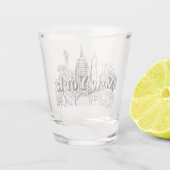 ダウンタウンNYEニューヨーク休暇お土産NYCギフト ショットグラス (裏面)