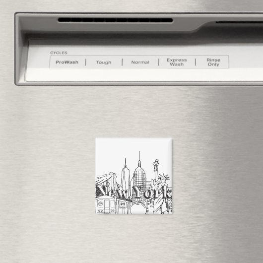 ダウンタウンNYEニューヨーク休暇お土産NYCギフト マグネット (インサイチュ (食洗機))