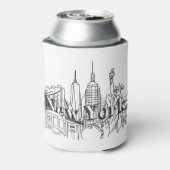 ダウンタウンNYEニューヨーク休暇お土産NYCギフト 缶クーラー (缶裏面)