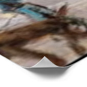 "ダウンタウンWillouby Dog Walk"絵画" ポスター (角)