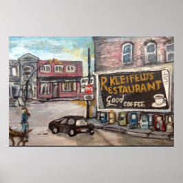 "ダウンタウンWillouby Dog Walk"絵画" ポスター