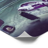 ダウンタ忙しウン | AIアートポスター ポスター (角)