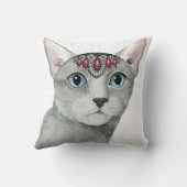 ダウントン猫 |宝石 クッション (裏面)