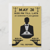 ダウントン風のディナーパーティー 招待状 (裏面)