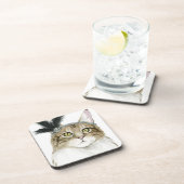 ダウントン・キャット |羽飾り コースター (右側)