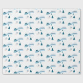 ダウンヒルスキーアオンホワイト ラッピングペーパー (フラット)