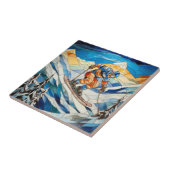 ダウンヒルスキーアタイル タイル (側面)