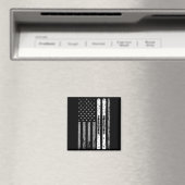 ダウンヒルスキーチーム 7月4日 アメリカ国旗 マグネット (インサイチュ (食洗機))