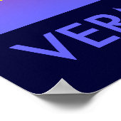 ダウンヒルスキーバーモント ポスター (角)