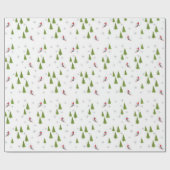 ダウンヒルスキーパターン ラッピングペーパー (フラット)