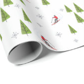 ダウンヒルスキーパターン ラッピングペーパー (ロールコーナー)