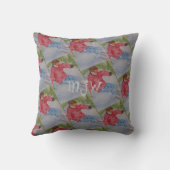 ダウンヒルスキーヤモノグラムの クッション (裏面)