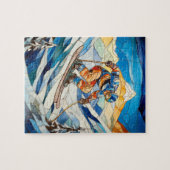 ダウンヒルスキーヤーパズル ジグソーパズル (横)