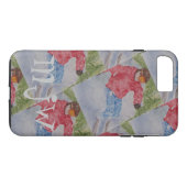 ダウンヒルスキーヤーモノグラム Case-Mate iPhoneケース (裏面(横))