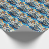 ダウンヒルスキーヤーラッピング紙 ラッピングペーパー (角)