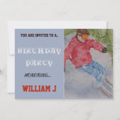 ダウンヒルスキーヤー招待状 招待状 (正面)