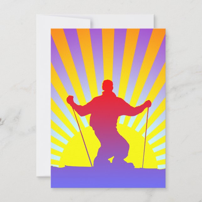 ダウンヒルスキーヤー (正面)