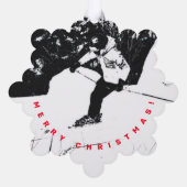 ダウンヒルスキーヤー オーナメントカード (裏面)