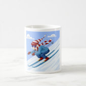 ダウンヒルスキーヤー コーヒーマグカップ (中央)