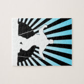 ダウンヒルスキーヤー ジグソーパズル (横)