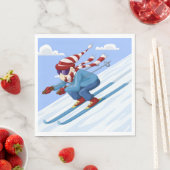 ダウンヒルスキーヤー スタンダードランチョンナプキン (インサイチュ)