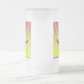 ダウンヒルスキーヤー フロストグラスビールジョッキ (中央)