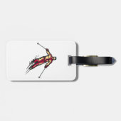 ダウンヒルスキーヤー ラゲッジタグ (裏面横)