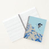 ダウンヒルスキーヤー、山、エクストリームスポーツ ノートブック (内部)