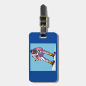 ダウンヒルスキー荷物タグ ラゲッジタグ (正面縦)