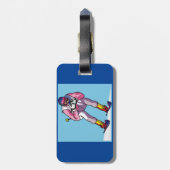 ダウンヒルスキー荷物タグ ラゲッジタグ (裏面縦)