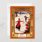 ダウンヒルスキー シーズンポストカード (正面/裏面)