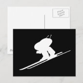 ダウンヒルスキー ポストカード (正面/裏面)