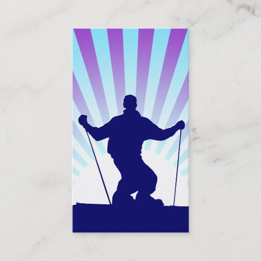 ダウンヒルスキー 名刺 (正面)