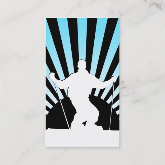 ダウンヒルスキー 名刺 (正面)