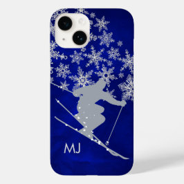 ダウンヒルスノースキーブルーモノグラム Case-Mate iPhone 14ケース
