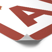 ダウンヒルスノースキーヤー – アラスカ ポスター (角)