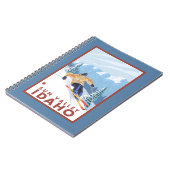 ダウンヒルスノースキーヤー – サンバレー、アイダホ ノートブック (左側)