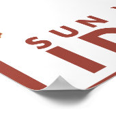 ダウンヒルスノースキーヤー – サンバレー,アイダホ ポスター (角)