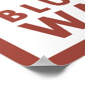 ダウンヒルスノースキーヤー – ブルーマウンテン、ワシントン ポスター (角)