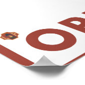 ダウンヒルスノースキーヤー – ヴィンテージ旅行ポスター2 ポスター (角)